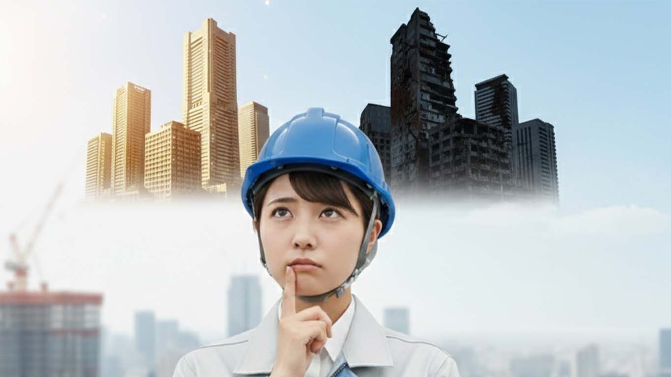 会社の将来性を考える女性施工管理技士