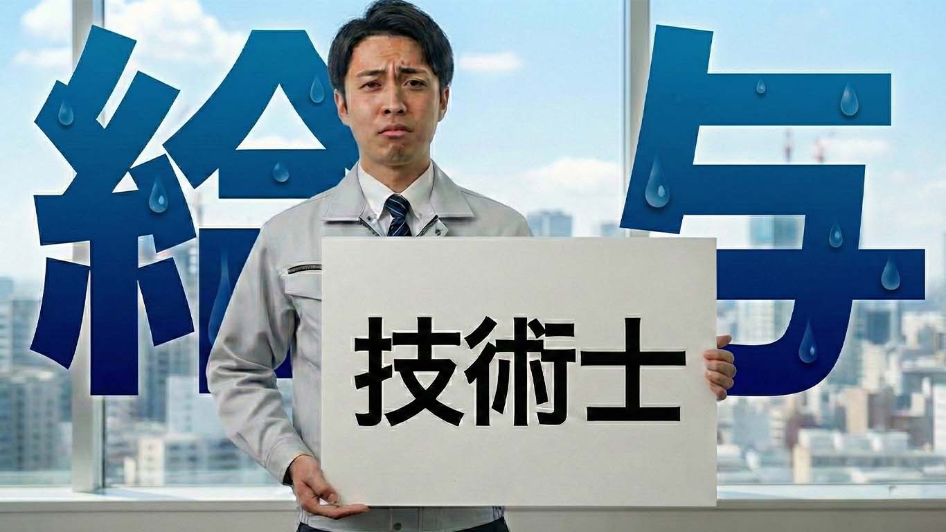 技術士資格を取っても給与に反映されない技術者